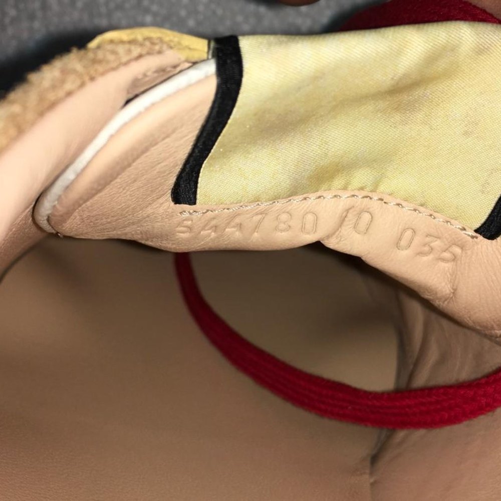 Gucci Man Sneakers Suede Leather Web Brown DM57 - Picture 10 of 12